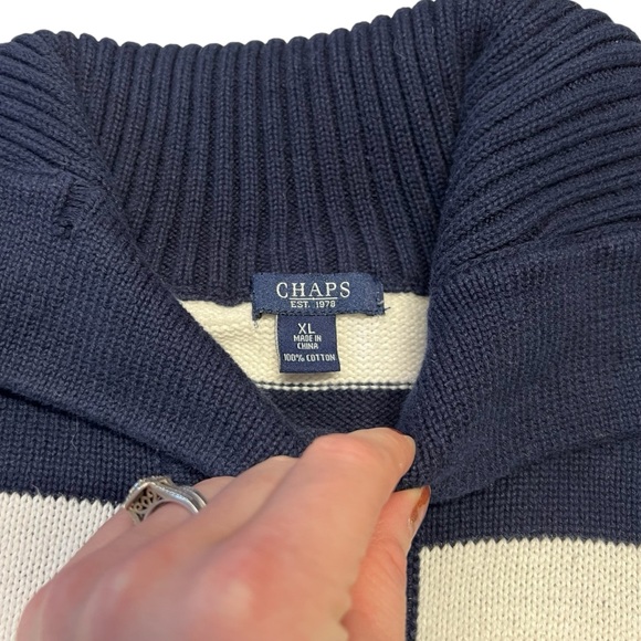 Chaps - Women’s Striped Sweater Sz. XL - Picture 3 of 4